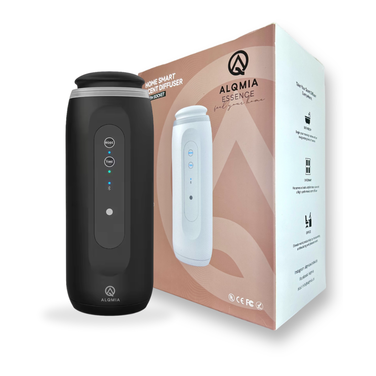 Plug in Wall Diffuser, Diffuser for Home, air fresheners for Home, waterless Diffuser, Bluetooth App Sensor Night, Scent diffusers for Home, Hotel Collection Diffuser by ALQMIA